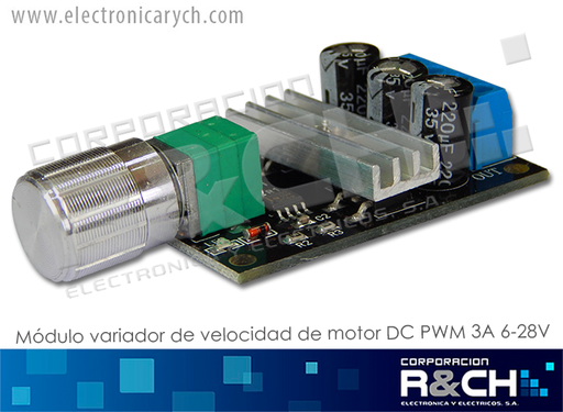 [MD-PWM28] MD-PWM28 modulo control de velocidad de motor DC PWM 3A 6-28V  1203B