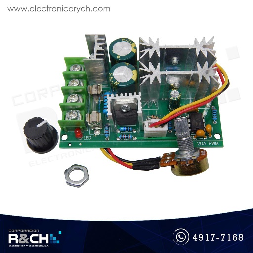 [MD-PWM60] MD-PWM60 Módulo variador de velocidad de motor DC PWM 20A 10-60V 1.2KW