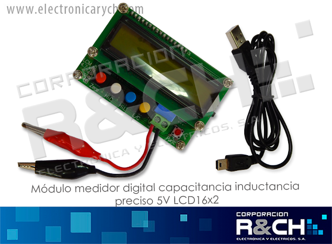 MD-LCD100 modulo medidor digital capacitancia inductancia preciso 5V LCD16x2