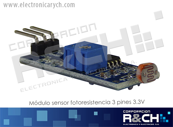 MD-FR060 modulo sensor fotoresistencia 3 pines 3.3V