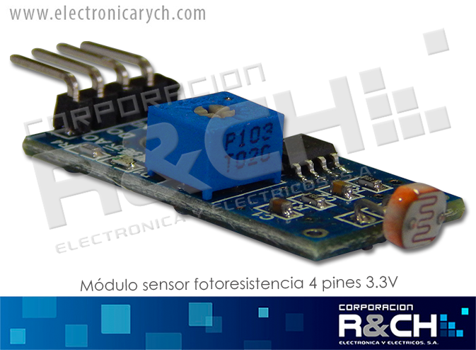 MD-FR061 modulo sensor fotoresistencia 4 pines 3.3V