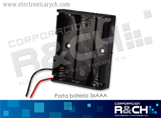 [PR-B3XAAA] PR-B3XAAA porta bateria 3xAAA