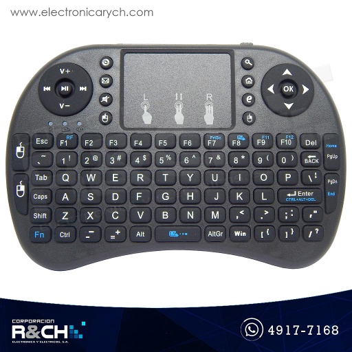 [MD-100GB] MD-100GB Teclado mini inalámbrico para Raspberry 2.4G soporta W7, Android, w8, e