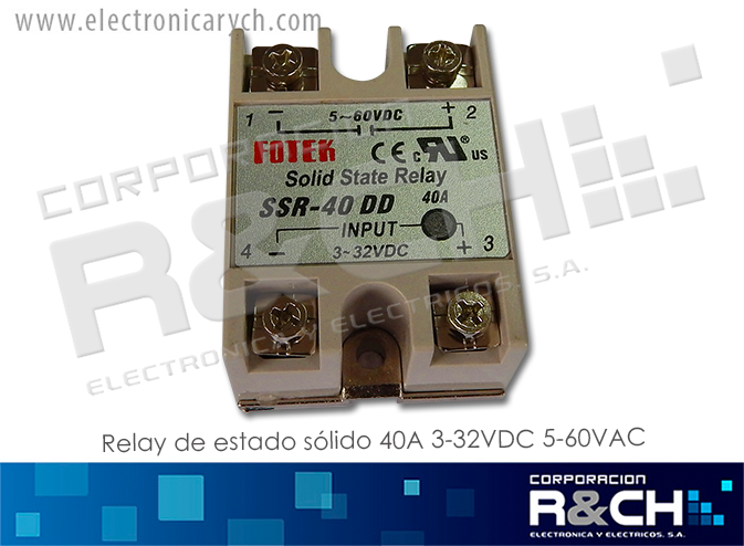 RL-SSR40DD relay de estado solido 40A 3-32VDC 5-60VDC