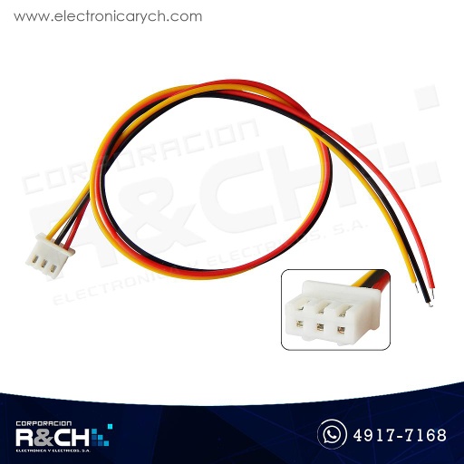 [CN-XH3F] CN-XH3F Conector con cable XH 2.54mm 3 pin hembra 30cm