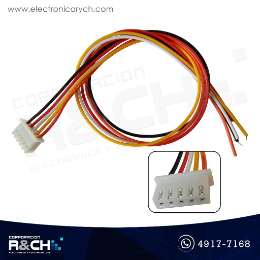 [CN-XH5F] CN-XH5F Conector con cable XH 2.54mm 5 pin hembra 30cm