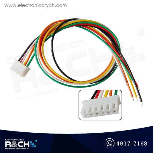[CN-XH6F] CN-XH6F Conector con cable XH 2.54mm 6 pin hembra 30cm