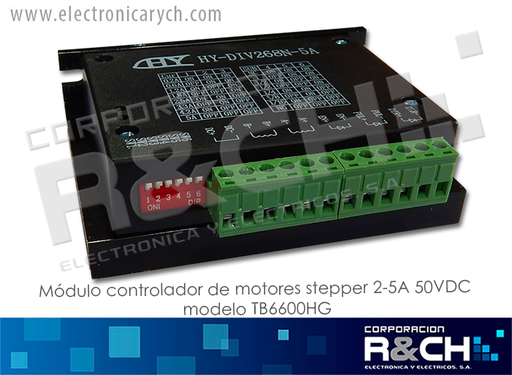 [MD-268N] MD-268N modulo controlador de motores stepper .2-5A 50VDC model TB6600HG
