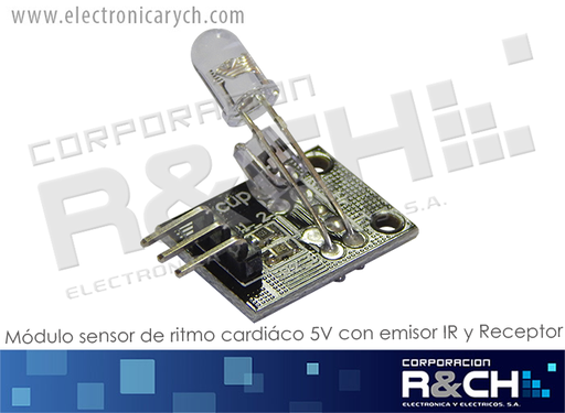 [MD-SC19] MD-SC19 modulo sensor de ritmo cardiaco 5V con emisor IR y Receptor