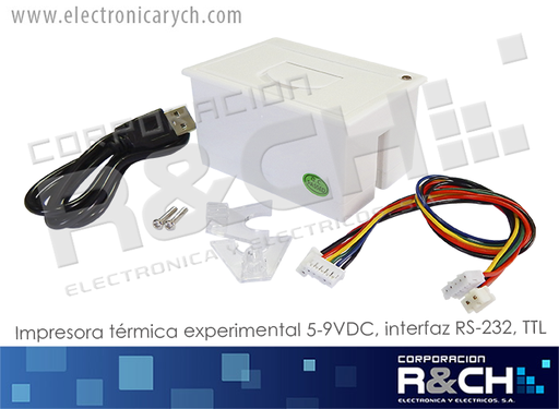 [IP-QR204] IP-QR204 impresora termica experimental 5-9VDC, interfaz RS-232, TTL