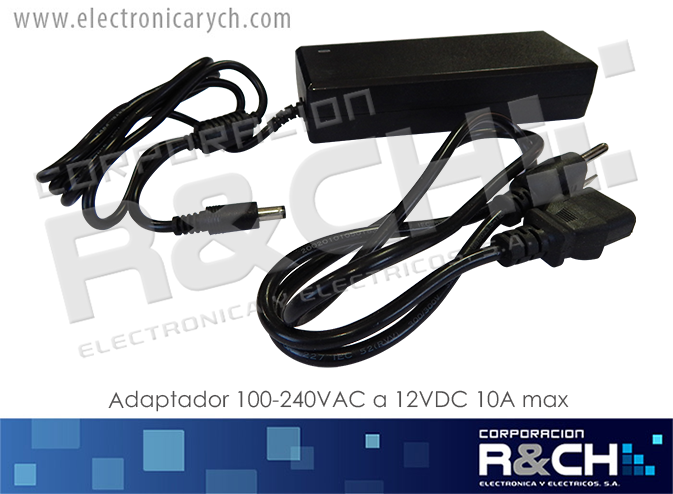 AD-LY1210 adaptador 100-240VAC a 12VDC 10A max