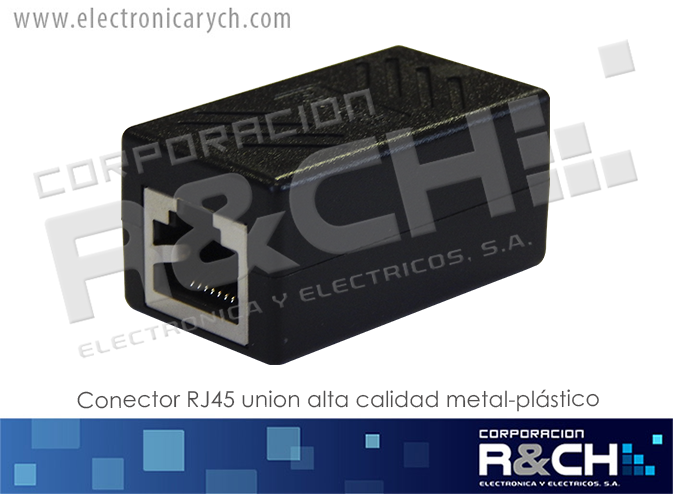 UN-RJ45H conector RJ45 union alta calidad metal-plastico