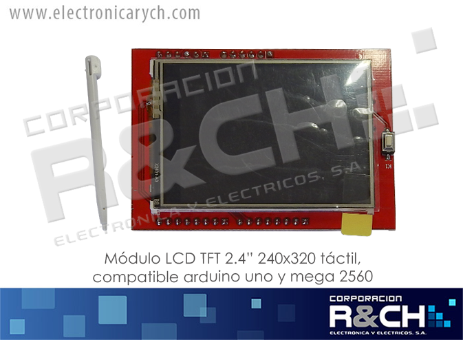 MD-24TFT Modulo LCD TFT 2.4&quot; 240x320 Tactil, Compatible arduino uno y mega 2560