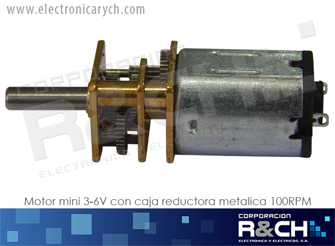 MT-DC6CM100 motor mini 6V con caja reductora metalica 100RPM