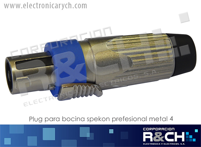 PL-M83 plug para bocina spekon prefesional metal 4