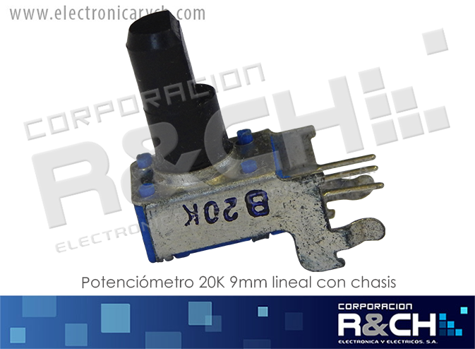 RV09-20K potenciometro 20K 9mm lineal con chasis