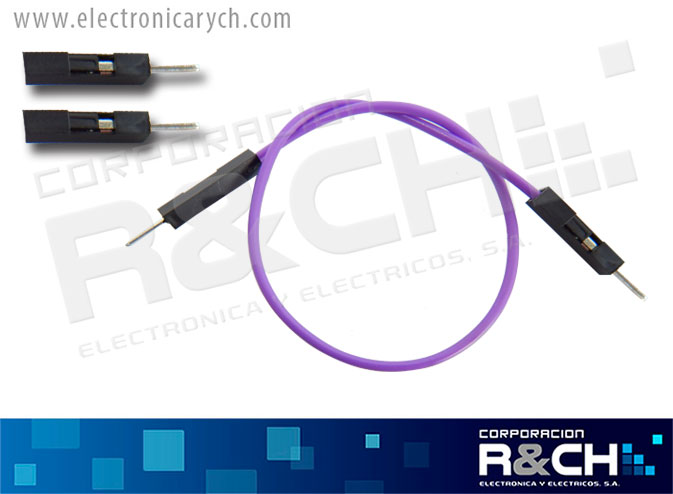 CB15MM cable dupont 10cm macho macho 15 unidade blister violeta