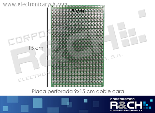 [PC-0375] PC-0375 Placa Perforada 9x15 cm Doble Cara