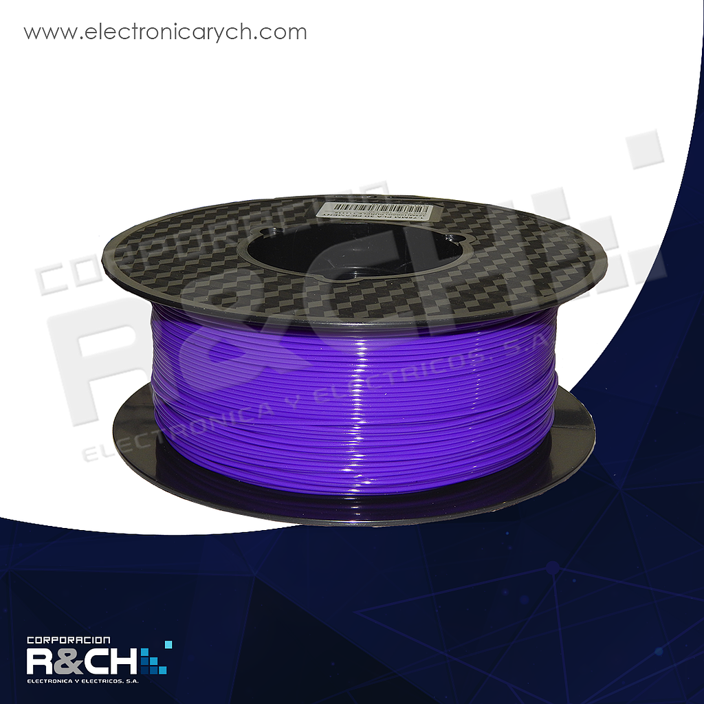 FE-302V filamento PLA 1.75mm 1Kg violeta, carrete 2.2 libras