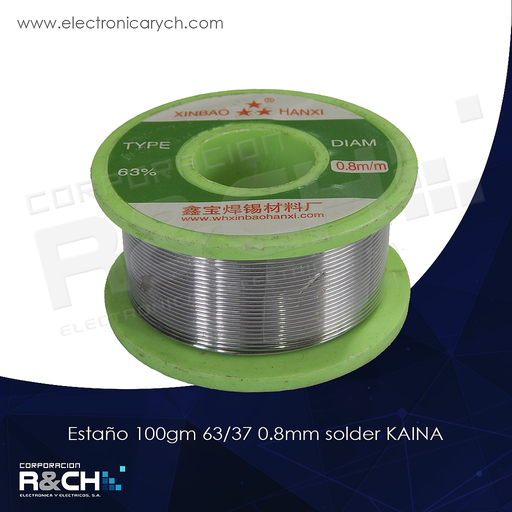 [ST-B10.8] ST-B10.8 Estaño 100gm 63/37 0.8mm