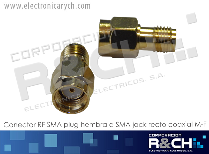 CN-SMAF conector RF SMA plug hembra a SMA jack recto coaxial M-F