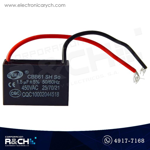[CBB61-1.5UF] CBB61-1.5UF Capacitor 1.5uF 450V AC CBB61 para ventilador