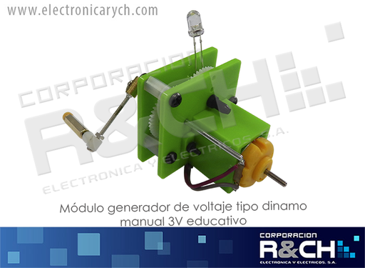 [MD-GS23] MD-GS23 modulo generador de voltaje tipo dinamo manual 3V educativo
