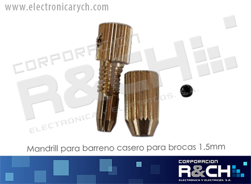 [BC-1231.5] BC-1231.5 mandrill para barreno casero para brocas 1.5mm