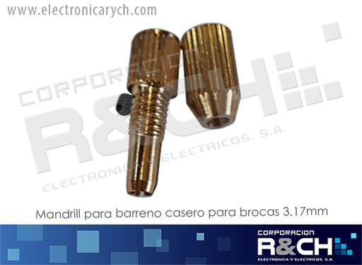 [BC-1233.17] BC-1233.17 mandrill para barreno casero para brocas 3.17mm