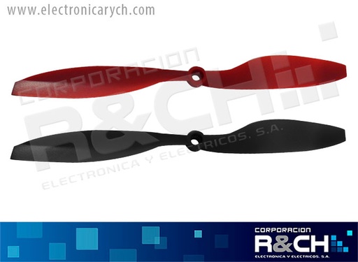 [H-1045] H-1045 helice para drone 4 unides CW CCW10x4.5 rojo y nego