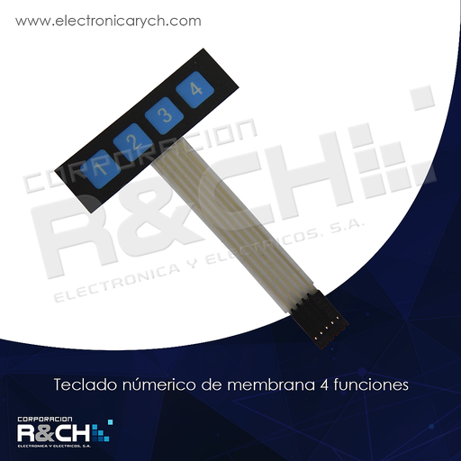 [SW-TN4] SW-TN4 Teclado Numerico de membrana 4 Funiciones