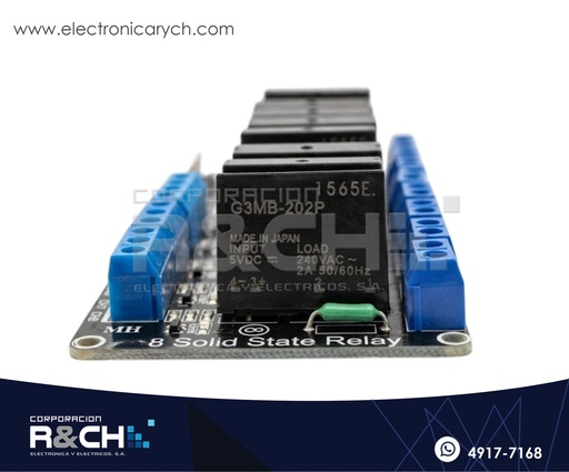 [RL-8C-5/2] RL-8C-5/2 relay modulo 8 chanel 5V 1 polo 2 tiros 2A for arduino estado solido