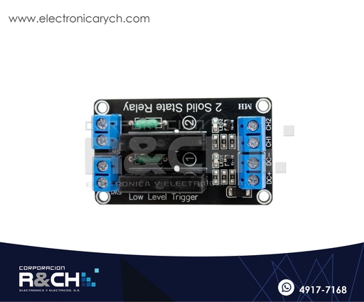 [RL-2C-5/2] RL-2C-5/2 relay modulo 2 chanel 5V 1 polo 1 tiros 2A for arduino estado solido