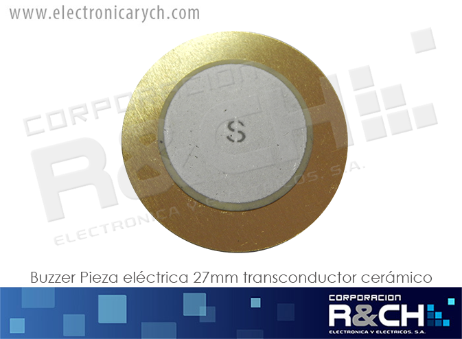 BZ-27MM buzzer piezo electr. 27mm transconductor ceramico