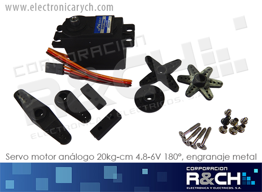 [MT-PS5521MG] MT-PS5521MG servo motor analogo 20kg-cm 4.8-6V 180°  engranje metal