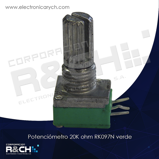 [PT-20K97N] PT-20K97N potenciometro 20K ohm RK097N verde