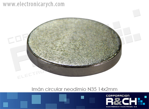 [IM-C14X2] IM-C14X2 iman circular neodimio N35 14x2mm