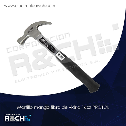 [HM-80-MFC-16] HM-80-MFC-16 martillo mango fibra de vidrio 16oz PROTOL