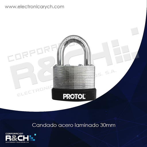 [HM-90-CL-30] HM-90-CL-30 candado acero laminado 30mm