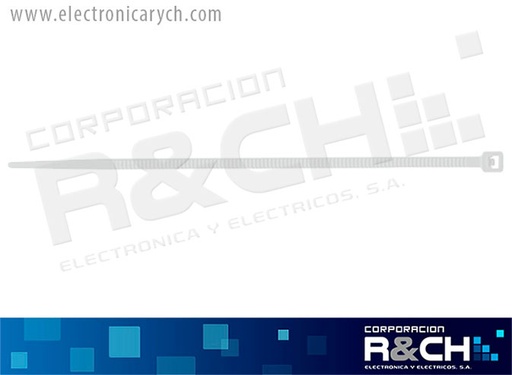 [HM-CTH-6] HM-CTH-6 cincho plastico para anclar en tornillo 6" 30LBs 100 unidades