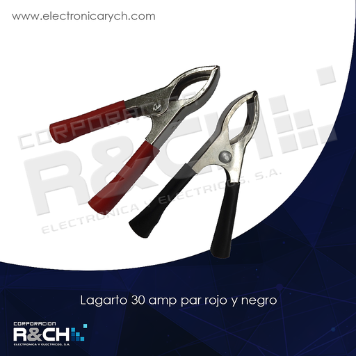 [TM-349] TM-349 lagarto 30 amp par rojo y negro