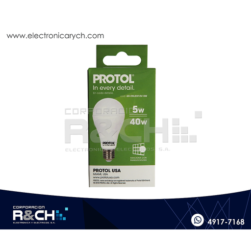 [Virtual Locations/CORPORACION R&CH, S.A.: Inventory adjustment] 60-ENLED12V-5W Bombilla Led 12V 5W DC