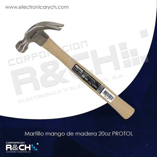 [[HM-80-MWC-20]] HM-80-MWC-20 martillo mango de madera 20oz PROTOL