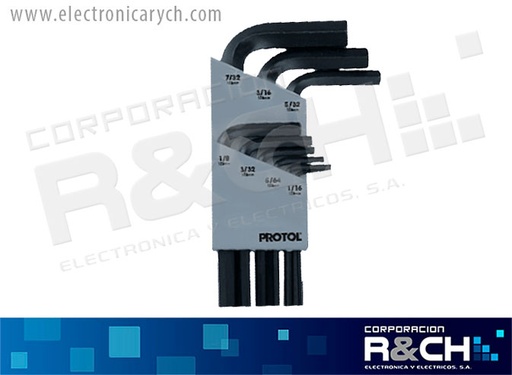 [HM-90-AHEX-7A] HM-90-AHEX-7A llave allen 7 pcs USA standar