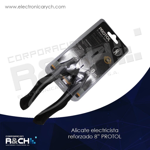 [HM-90-HLP8] HM-90-HLP8 alicate electricista reforzado 8” PROTOL