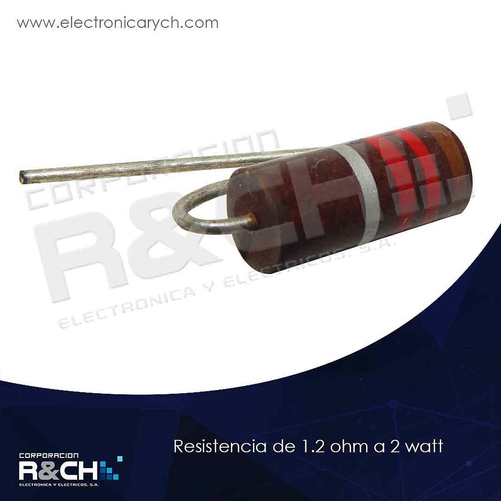RX-1.2/2 Resisstencia de 1.2 ohm a 2 watt