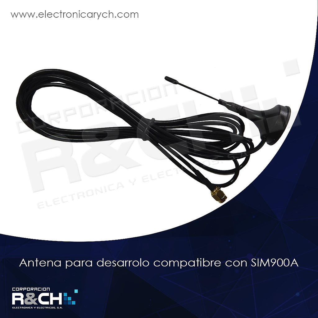 AT-SIM908 antena para desarrolo compatible con SIM900A Conector Recto