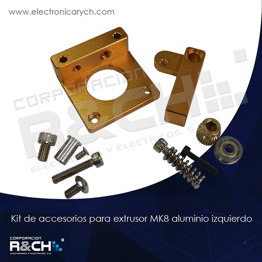 [IP-3D703] IP-3D703 kit de accesorios para extrusor MK8 aluminio izquierdo