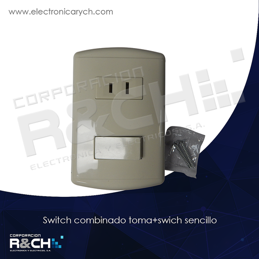 [BT-1817] BT-1817switch combinado toma+swich sencillo