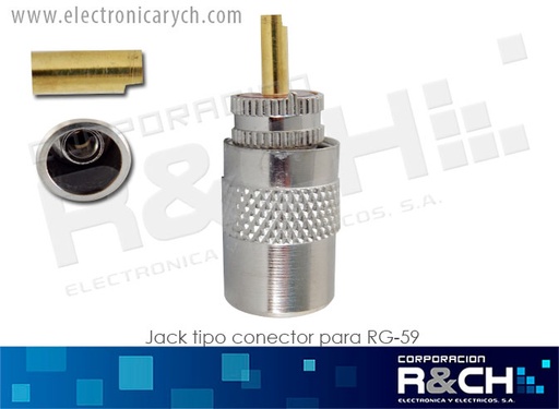[PL-259] PL-259 jack tipo conector para RG-59